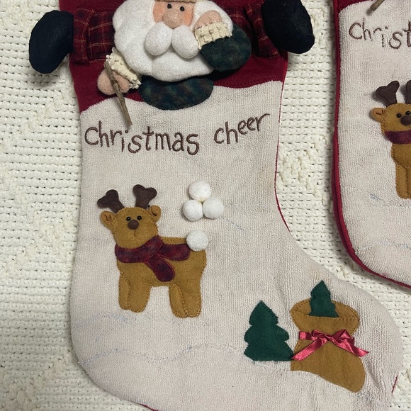 Festive Christmas Stockings Set of 4